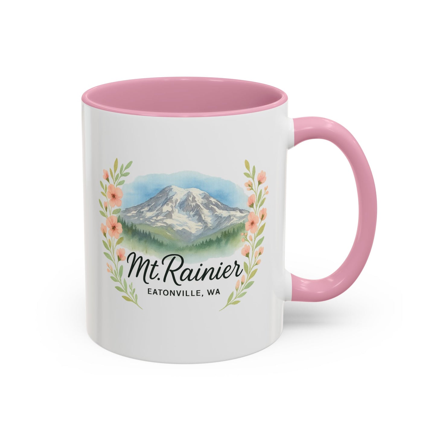 Mt. Rainier - Eatonville, WA Floral Mug