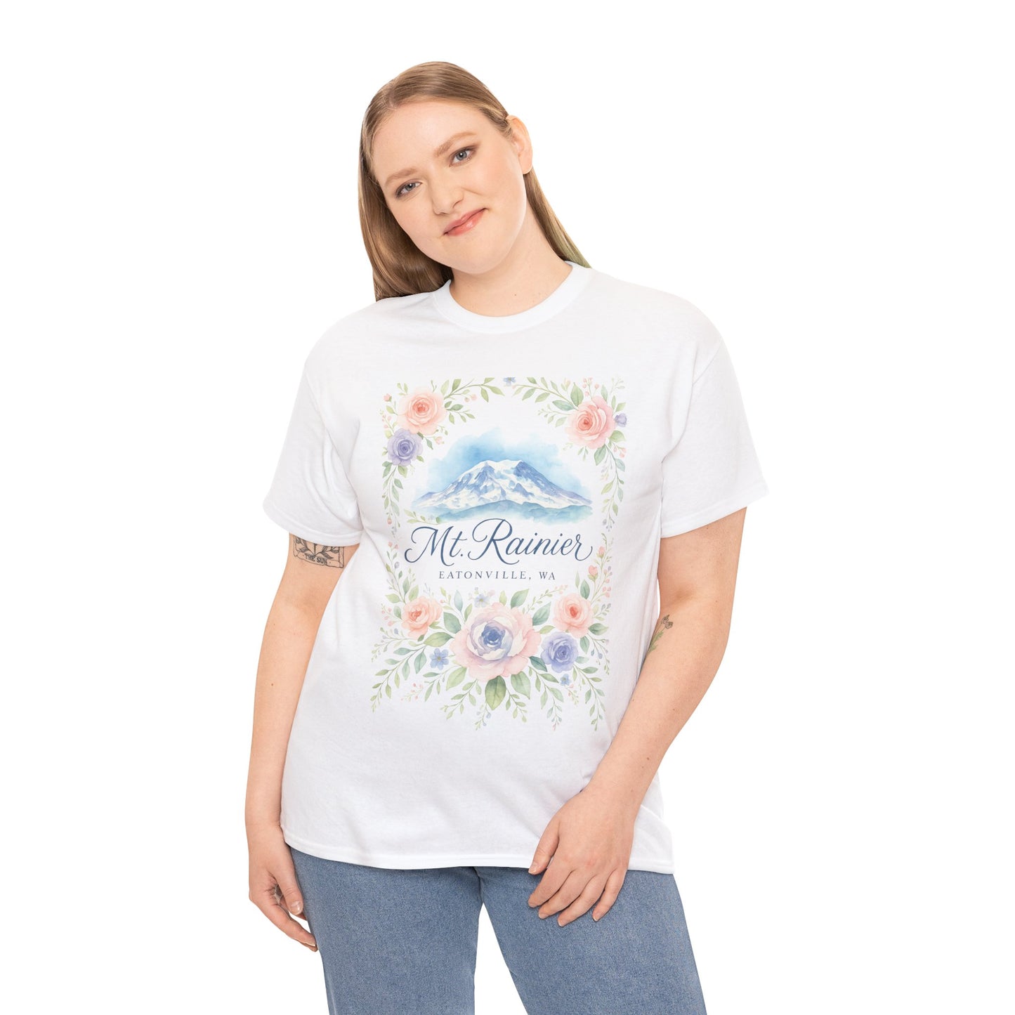 Mt. Rainier - Eatonville, WA Rose Garden T-Shirt