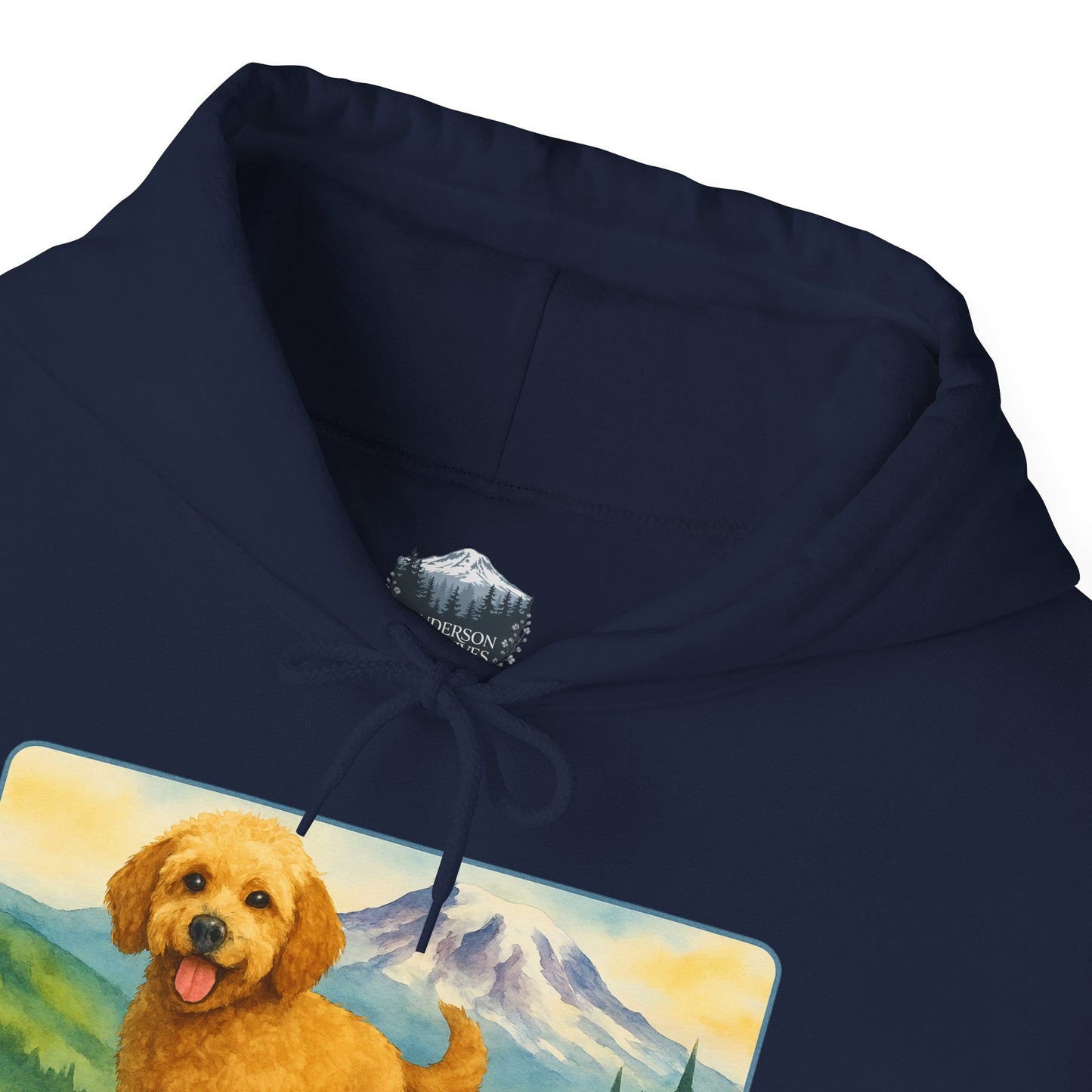 Mt. Rainier - Washington Golden Doodle Hoodie