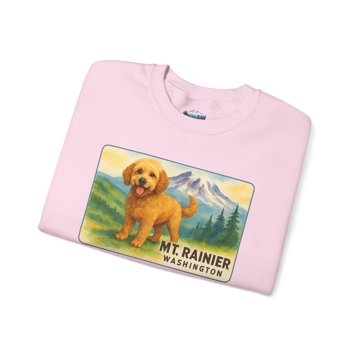 Mt. Rainier - Washington Golden Doodle Sweatshirt