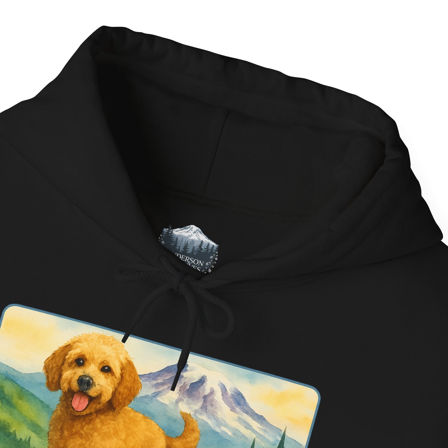 Mt. Rainier - Washington Golden Doodle Hoodie