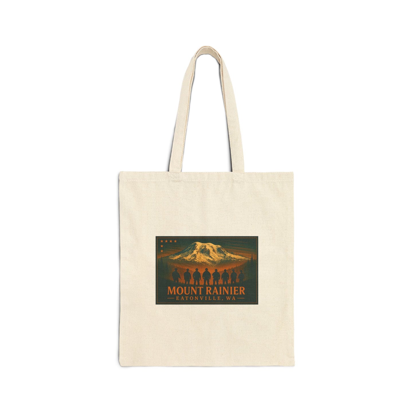 Mount Rainier - Eatonville, WA Military Canvas Tote Bag