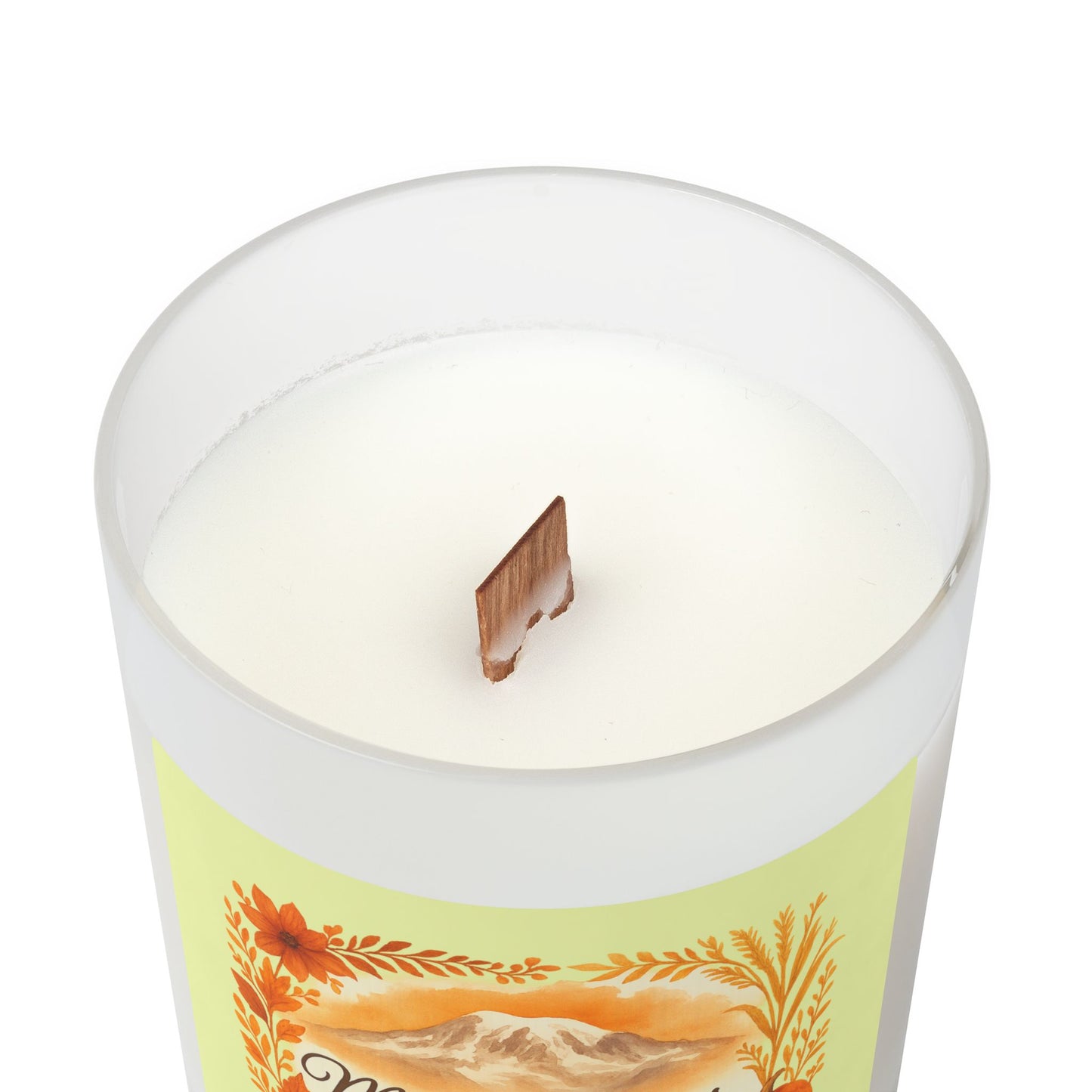 Mt. Rainier - Eatonville, WA Fall Harvest Frosted Glass Candle