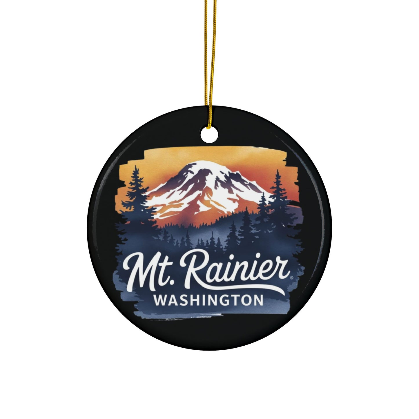 Mt. Rainier - Washington Sunset Ornament