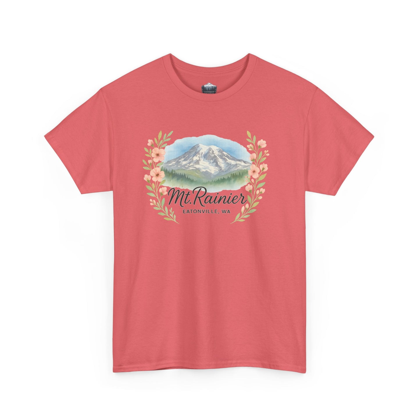 Mt. Rainier - Eatonville, WA Floral T-Shirt