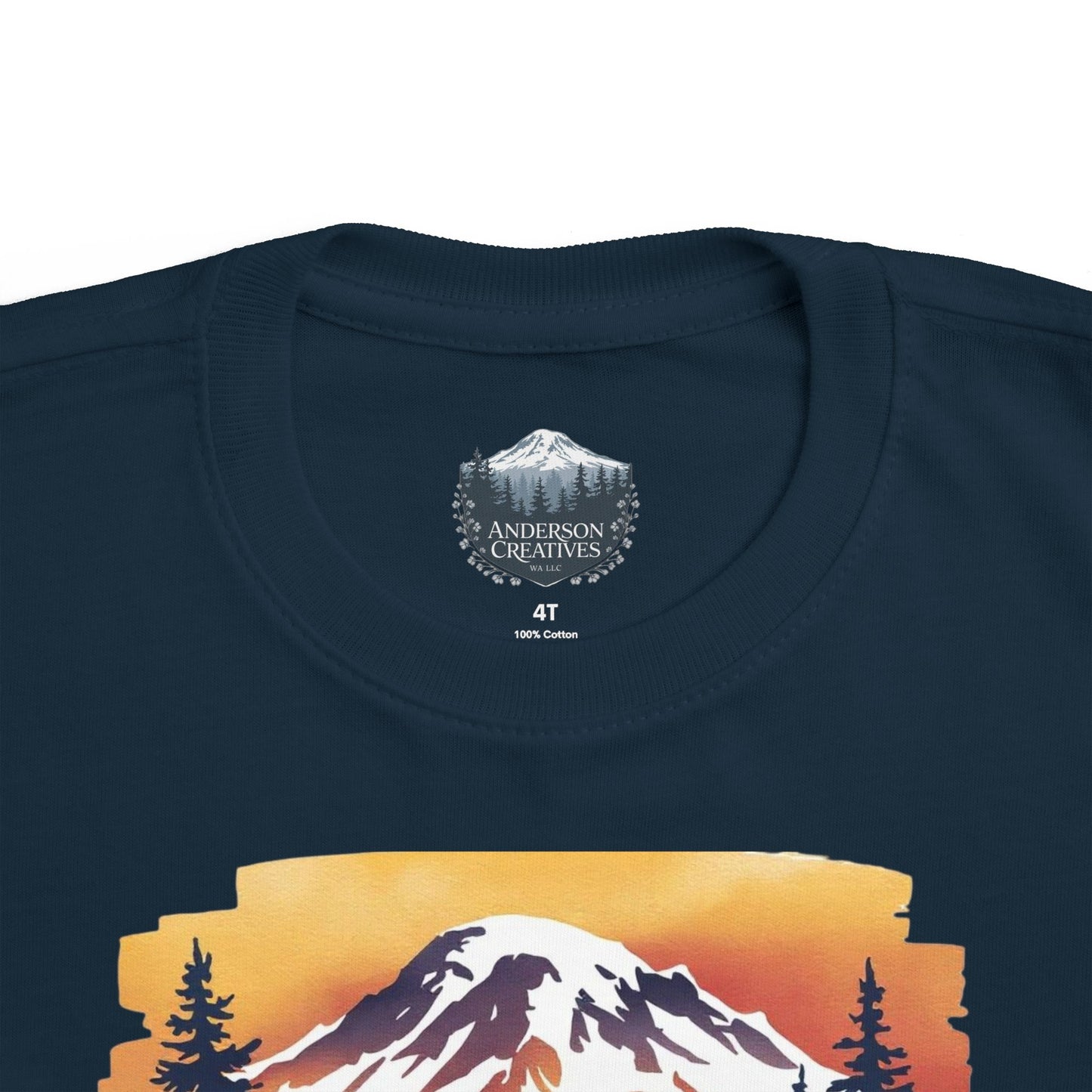 Mt. Rainier - Washington Sunset Toddler Tee