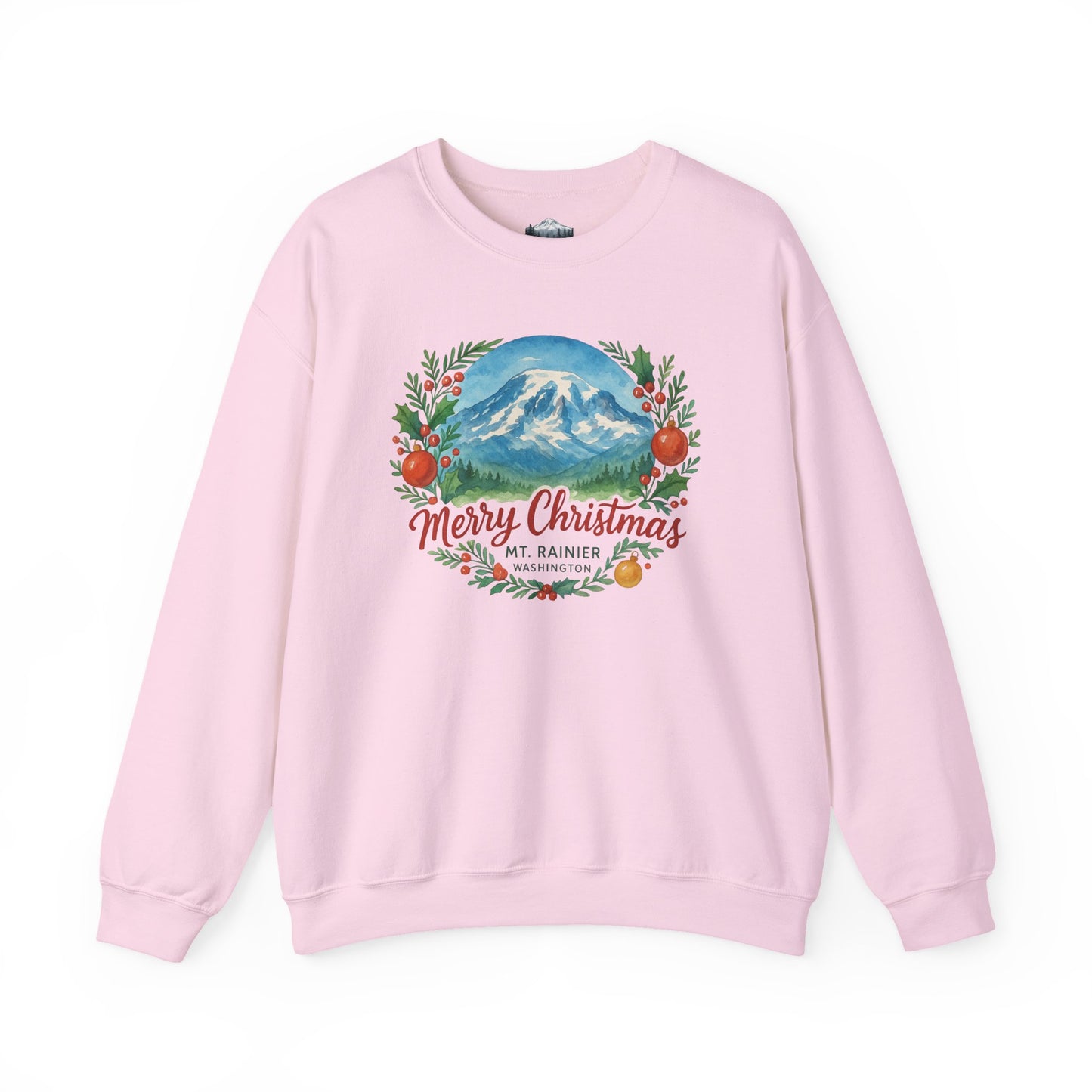 Mt. Rainier - Washington Merry Christmas Sweatshirt