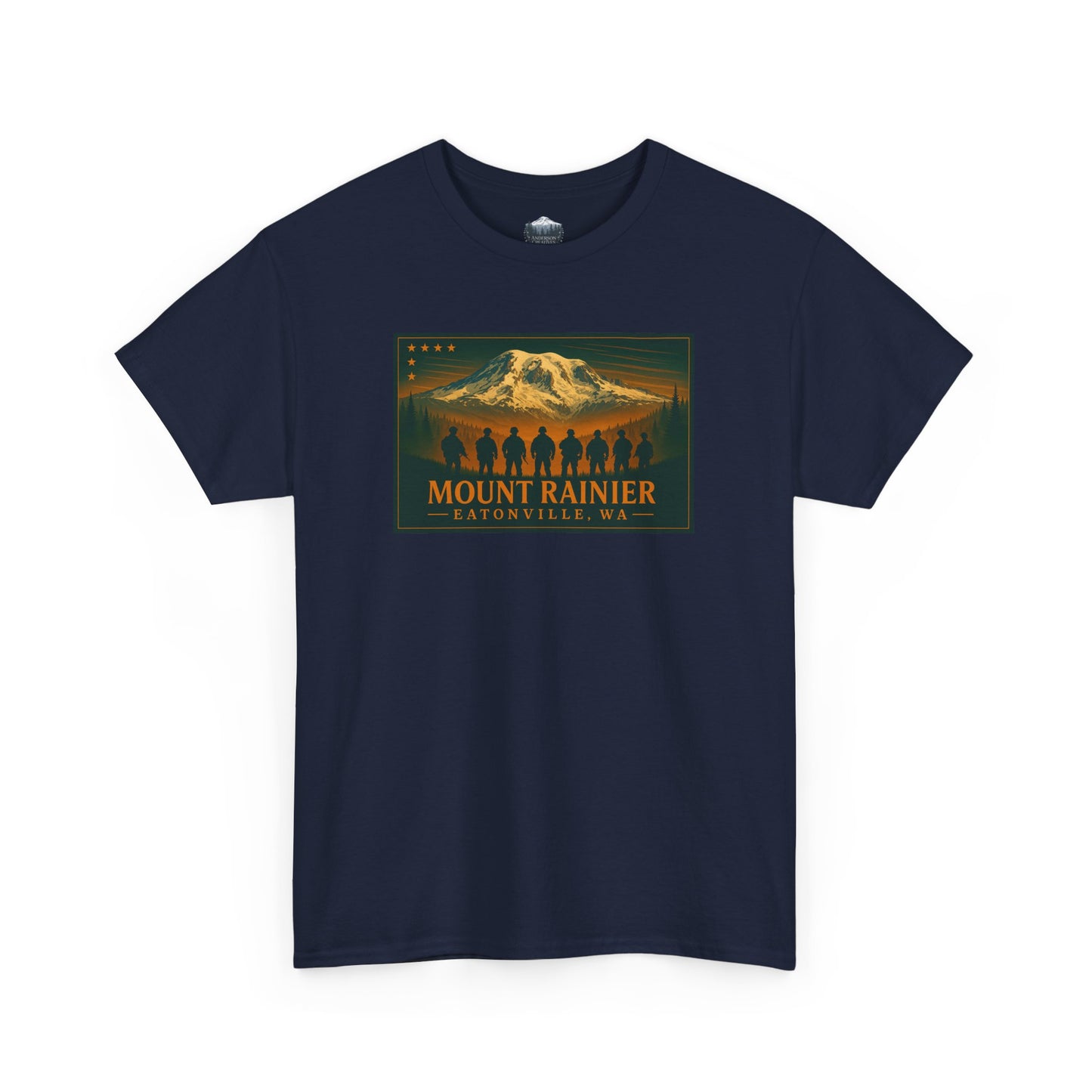 Mount Rainier - Eatonville, WA Military T-Shirt