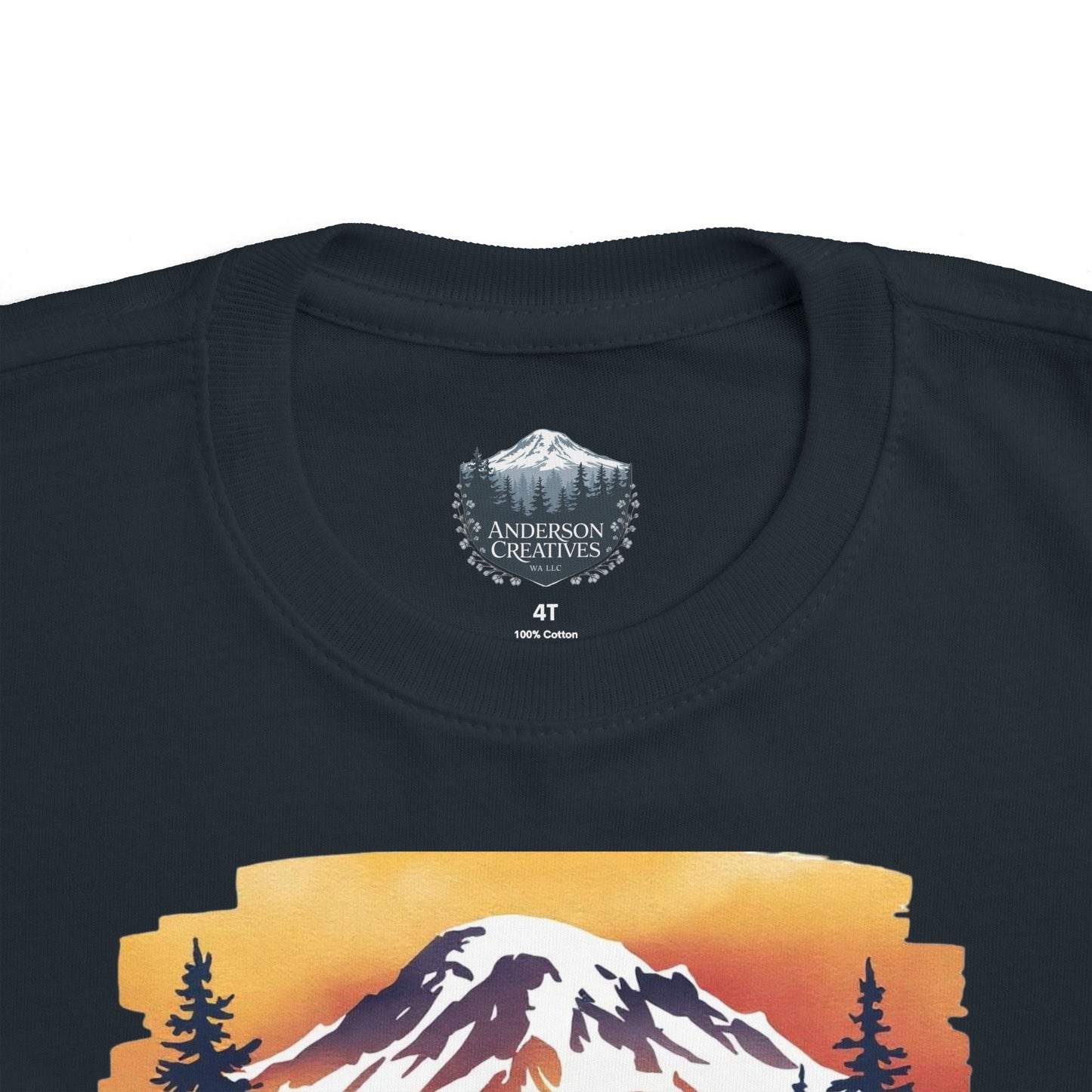 Mt. Rainier - Washington Sunset Toddler Tee