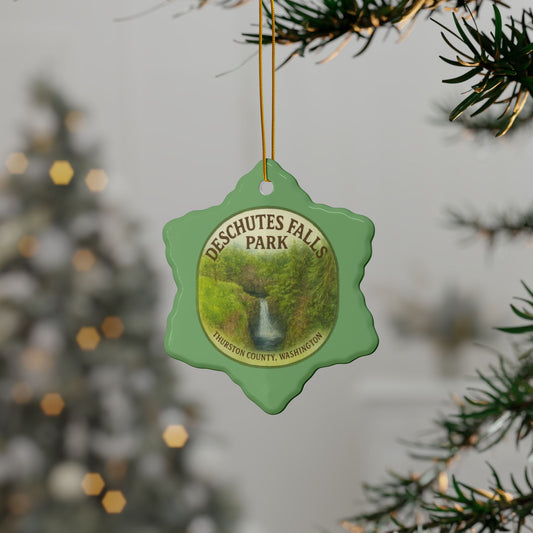 Deschutes Falls Park - Thurston County, Washington Ornament