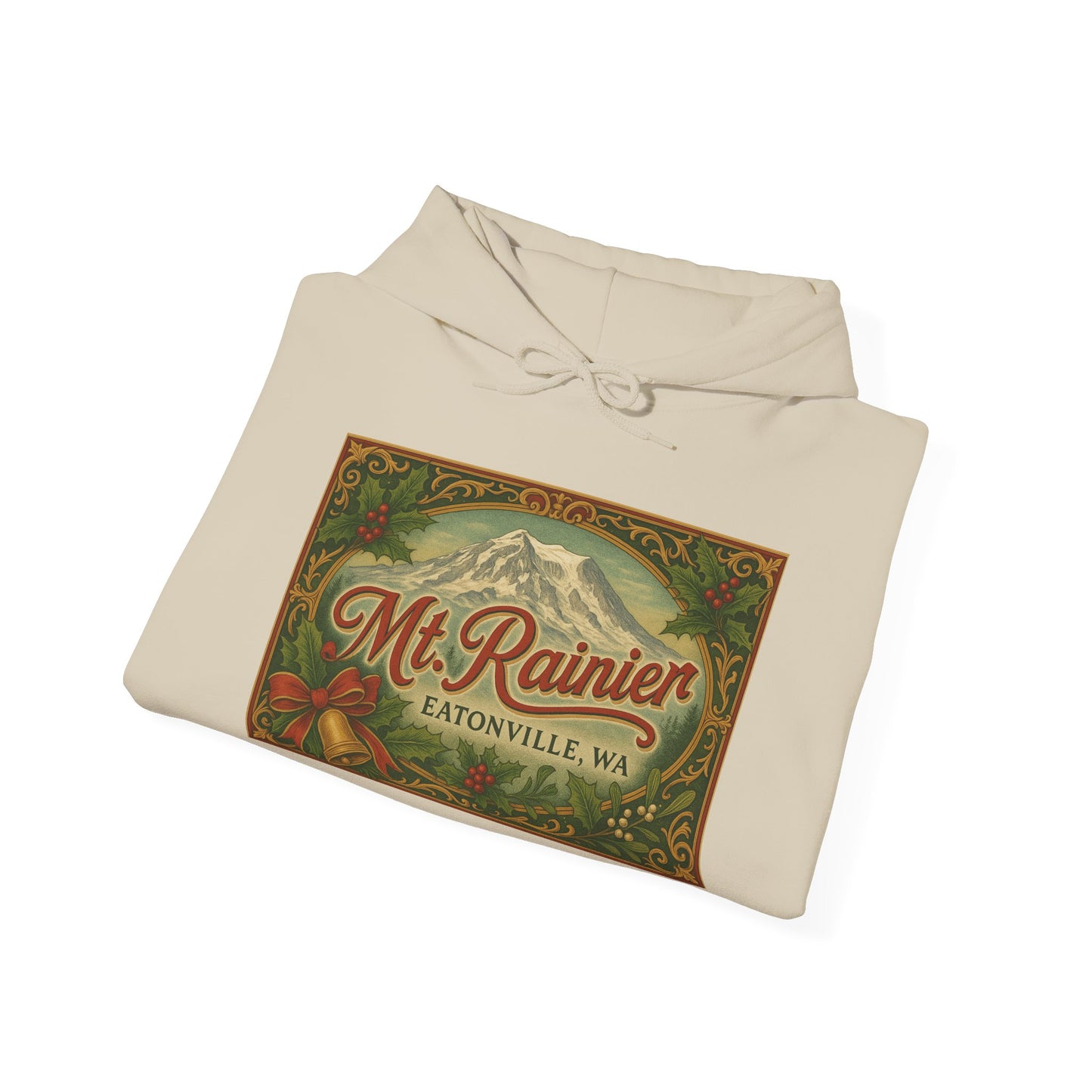 Mt. Rainier - Eatonville, WA Victorian Christmas Hoodie
