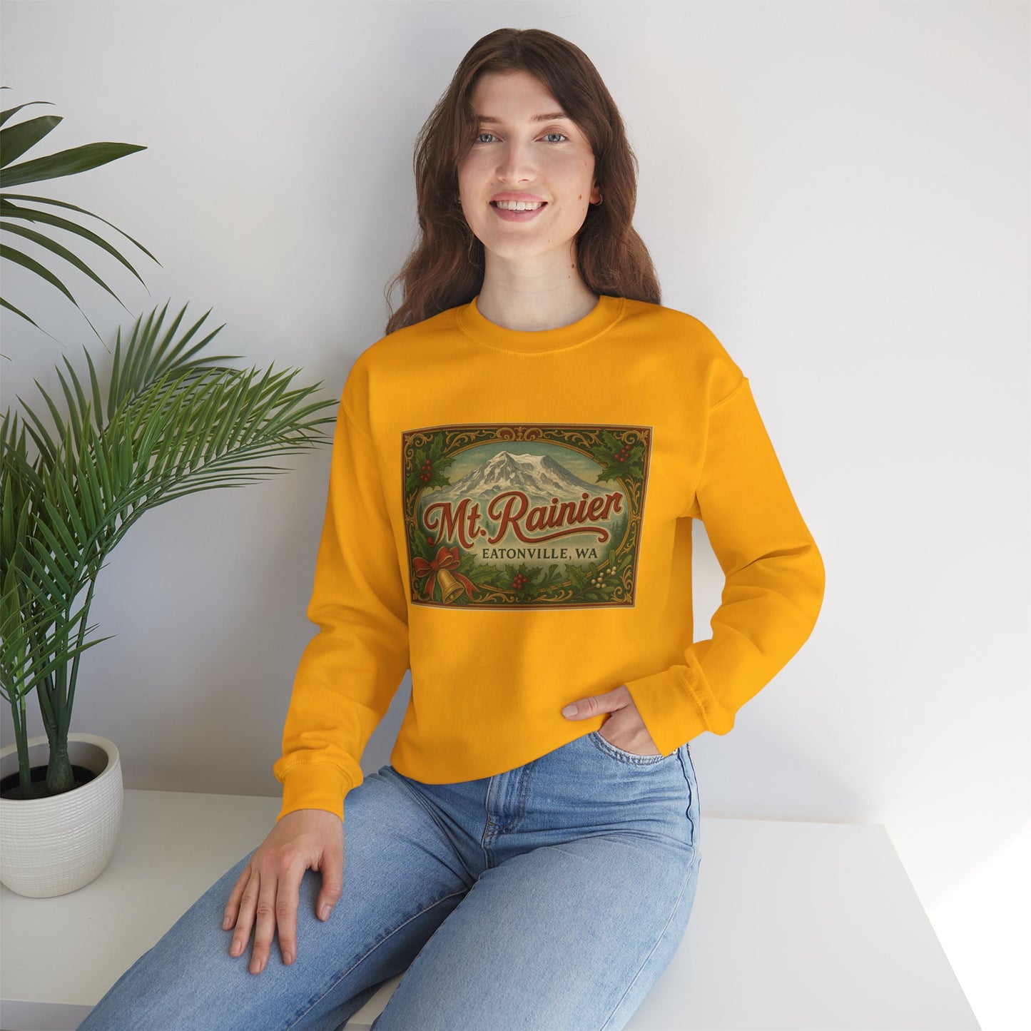 Mt. Rainier - Eatonville, WA Victorian Christmas  Sweatshirt