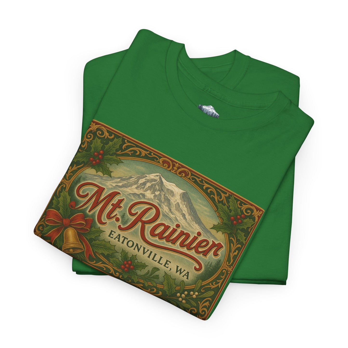 Mt. Rainier - Eatonville, WA Victorian Christmas T-Shirt