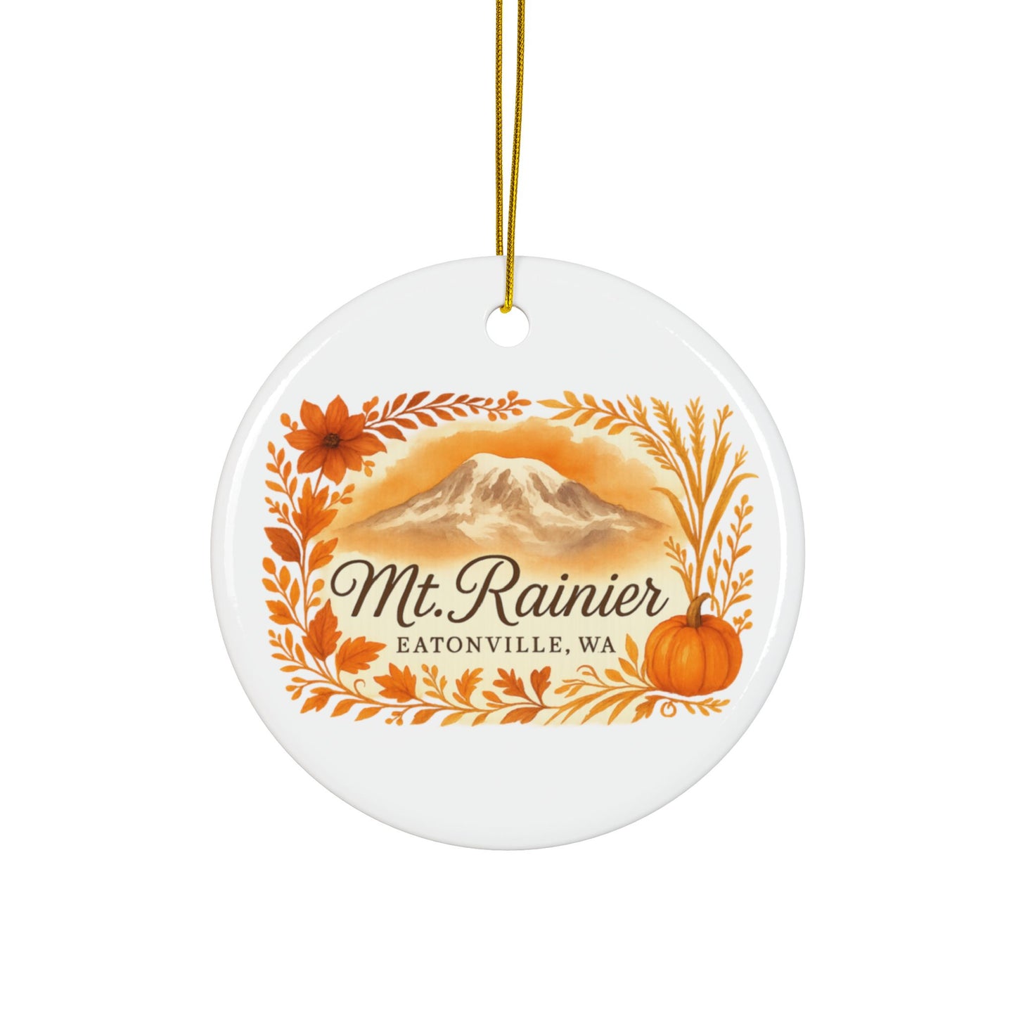 Mt. Rainier - Eatonville, WA Fall Harvest Ornament
