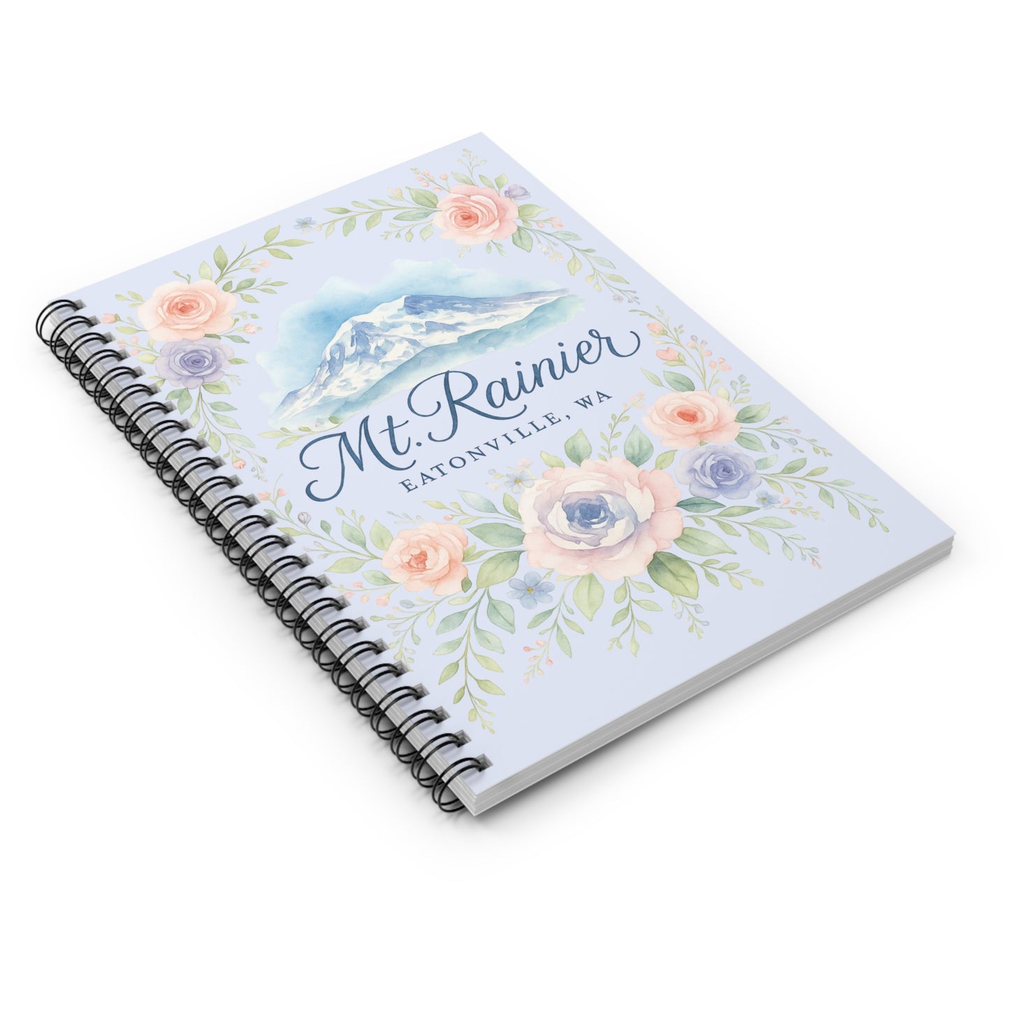 Mt. Rainier - Eatonville, WA Rose Garden Spiral Notebook