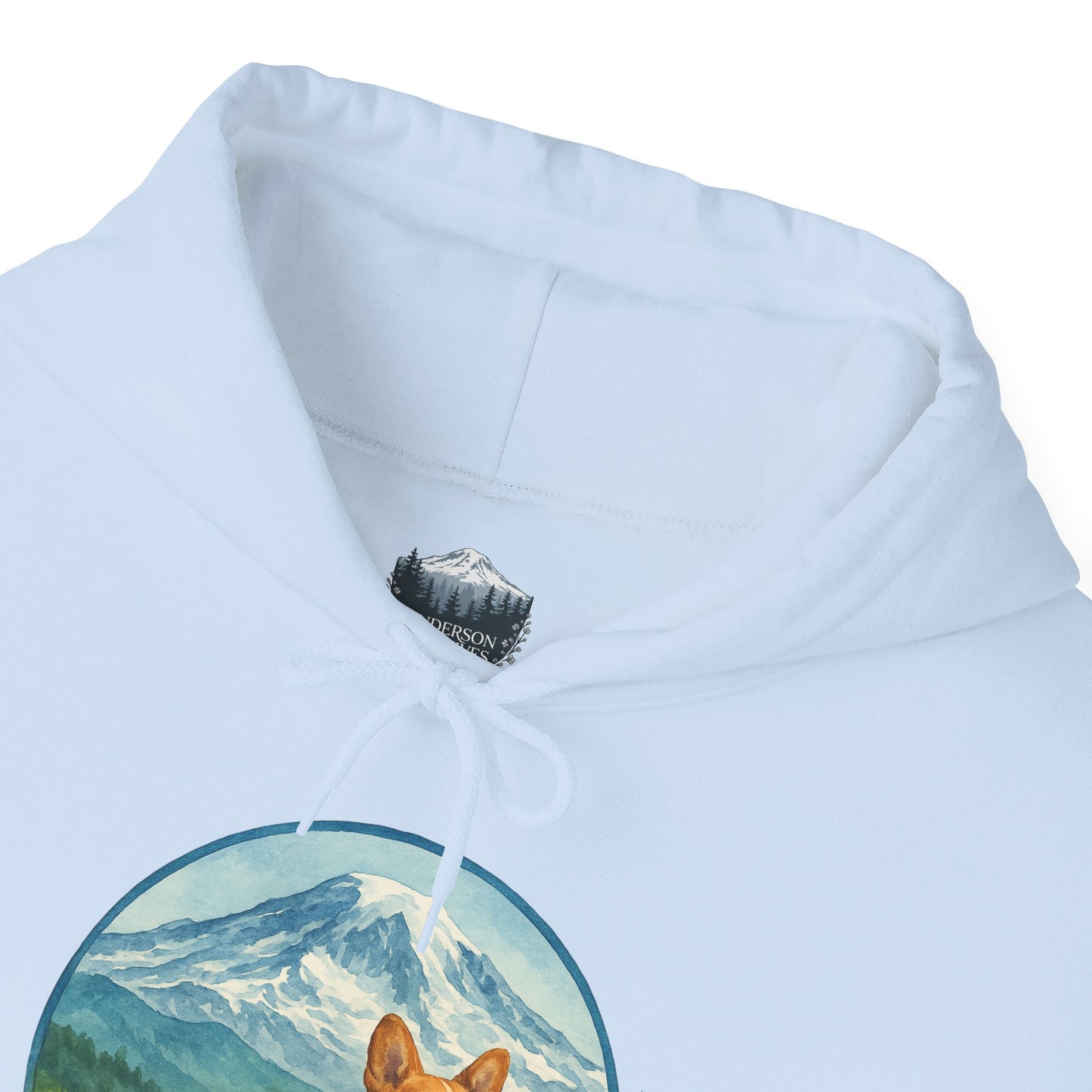 Mt. Rainier - Washington Corgi Hoodie
