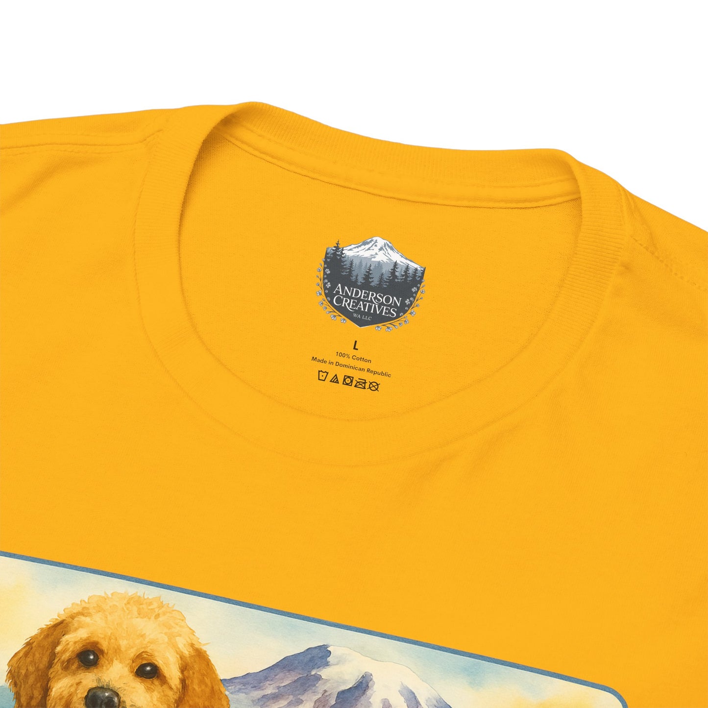 Mt. Rainier - Washington Golden Doodle T-Shirt