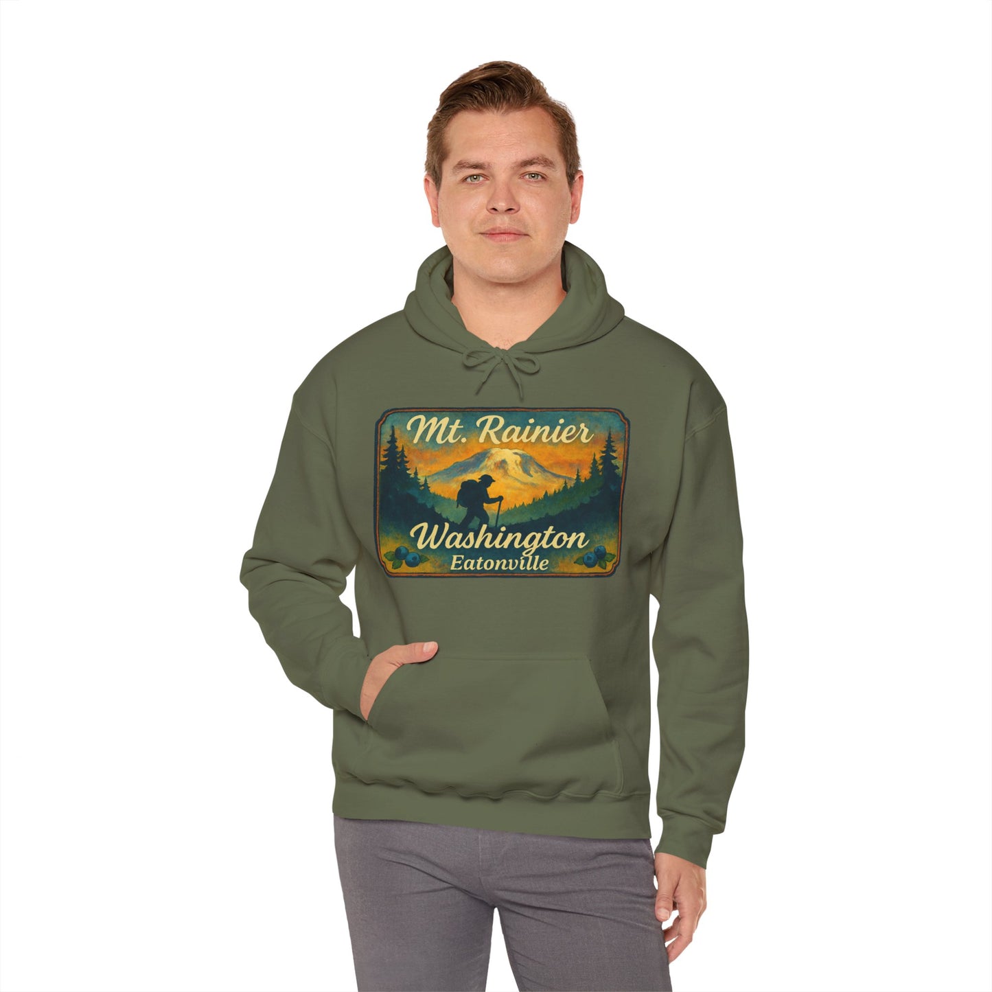 Mt. Rainier - Eatonville, WA Hiker Hoodie