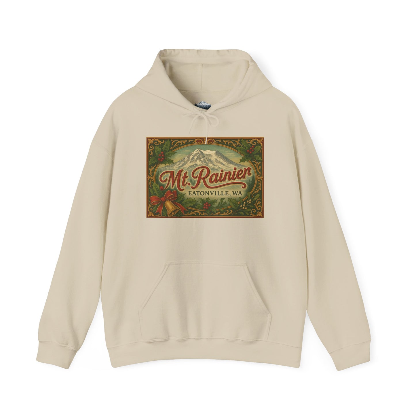 Mt. Rainier - Eatonville, WA Victorian Christmas Hoodie