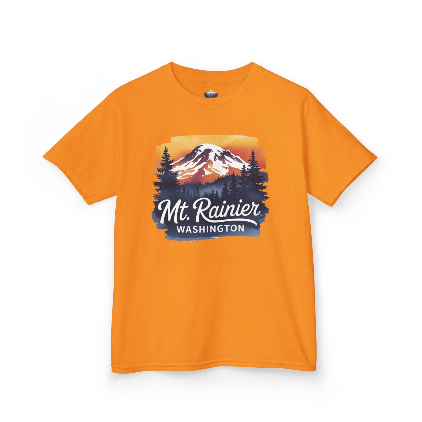 Mt. Rainier - Washington Sunset Kids Tee