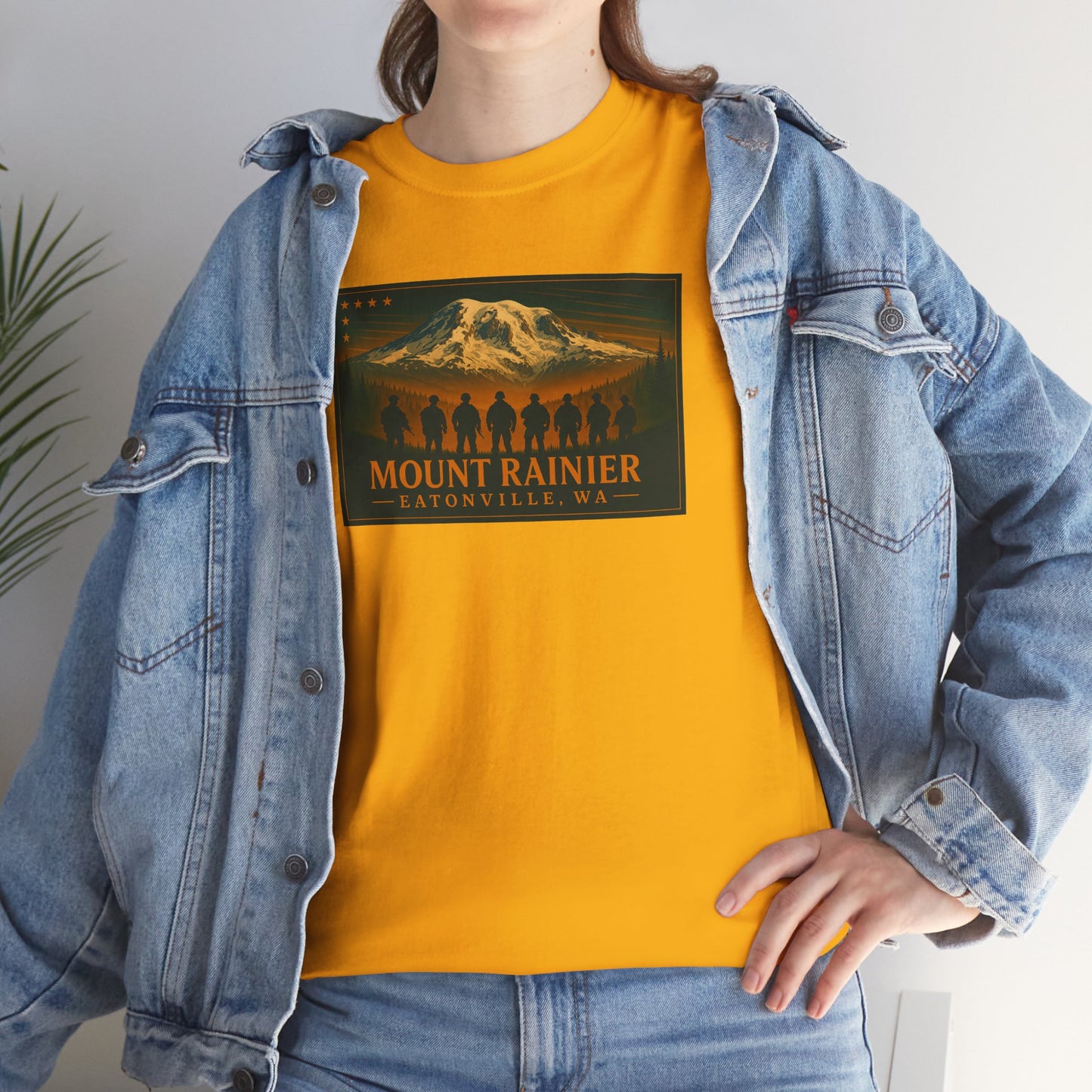 Mount Rainier - Eatonville, WA Military T-Shirt