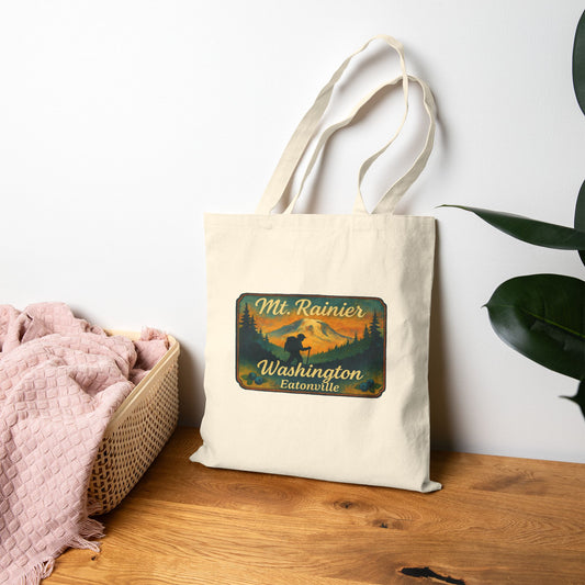 Mt. Rainier - Eatonville, WA Hiker Canvas Tote Bag