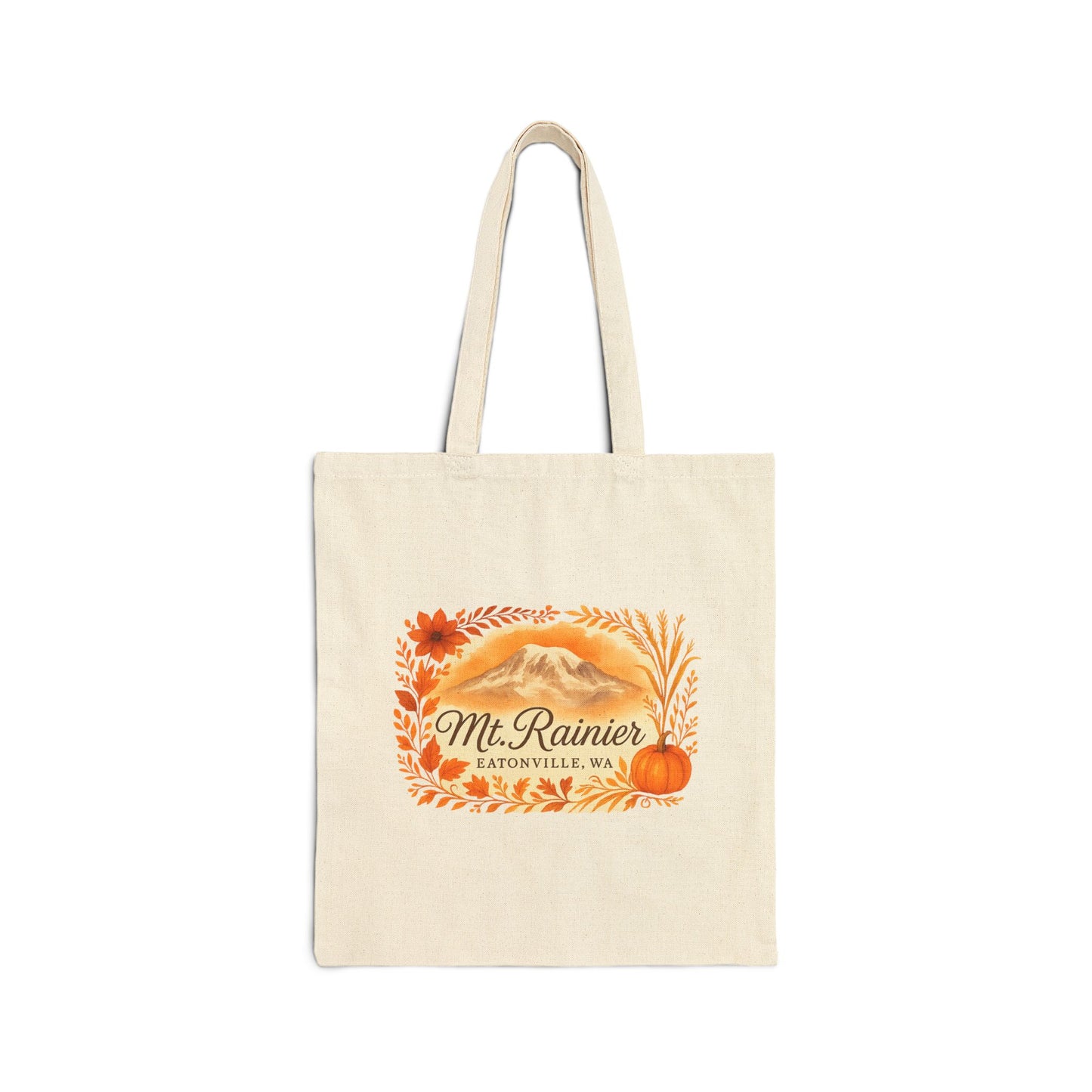 Mt. Rainier - Eatonville, WA Fall Harvest Canvas Tote Bag
