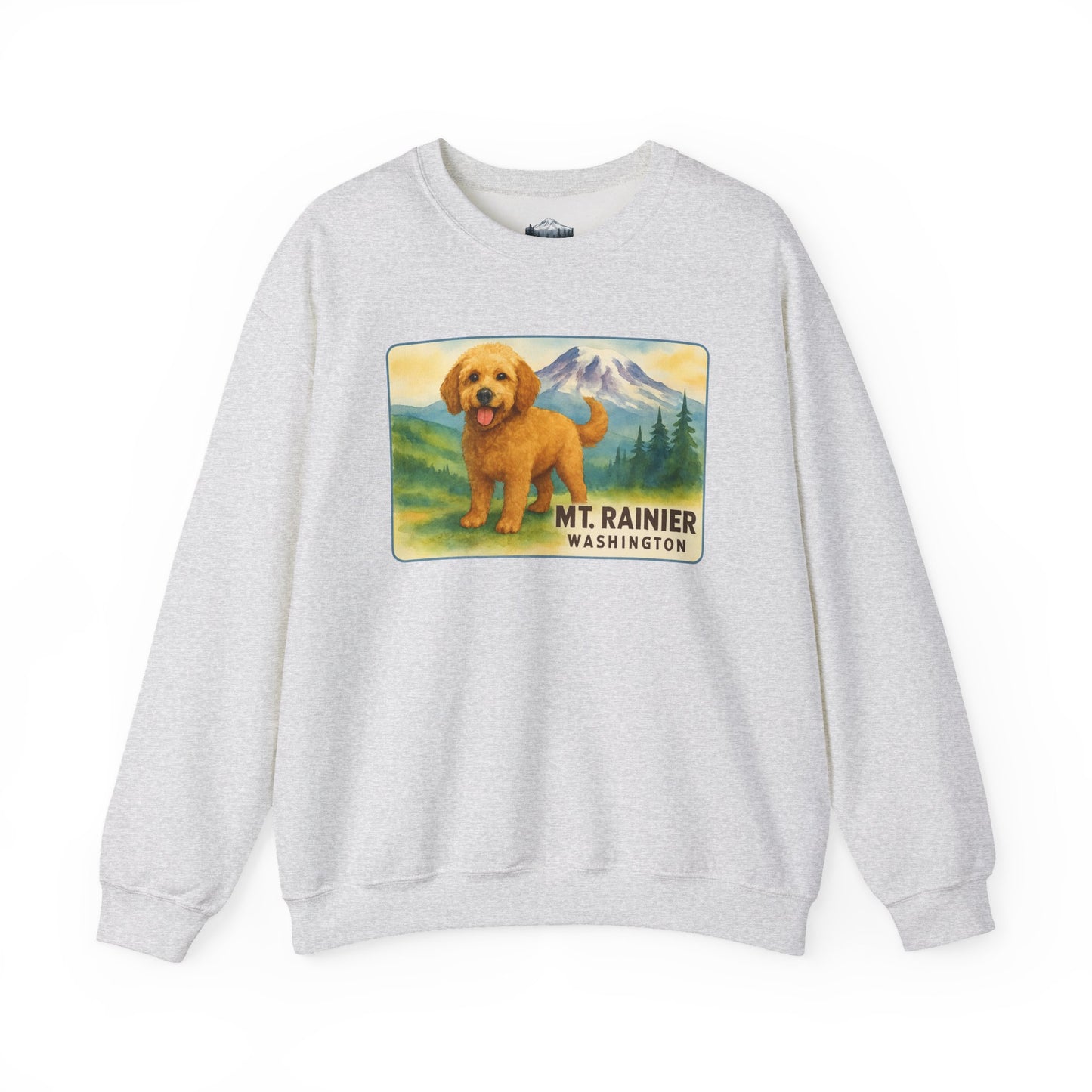 Mt. Rainier - Washington Golden Doodle Sweatshirt