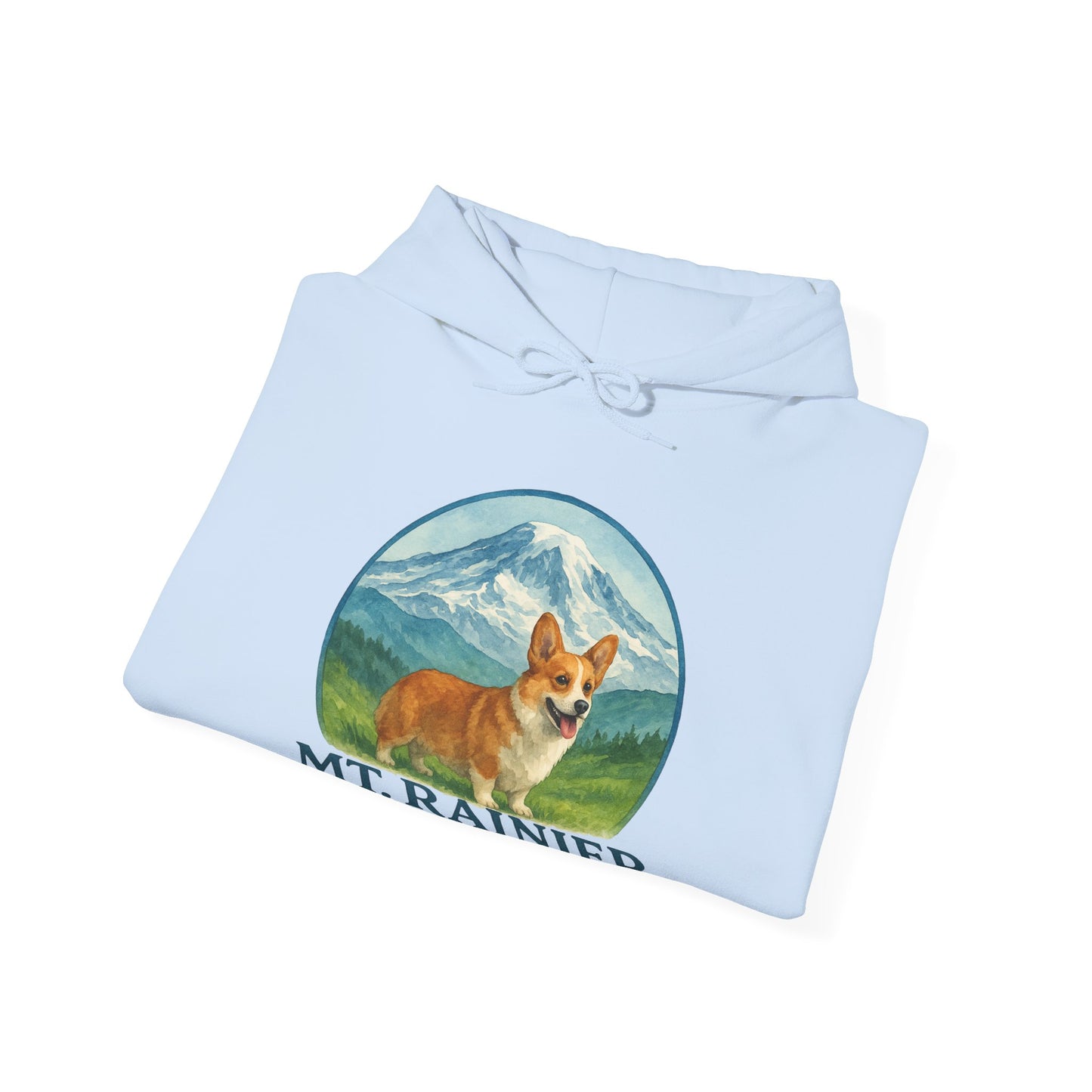 Mt. Rainier - Washington Corgi Hoodie