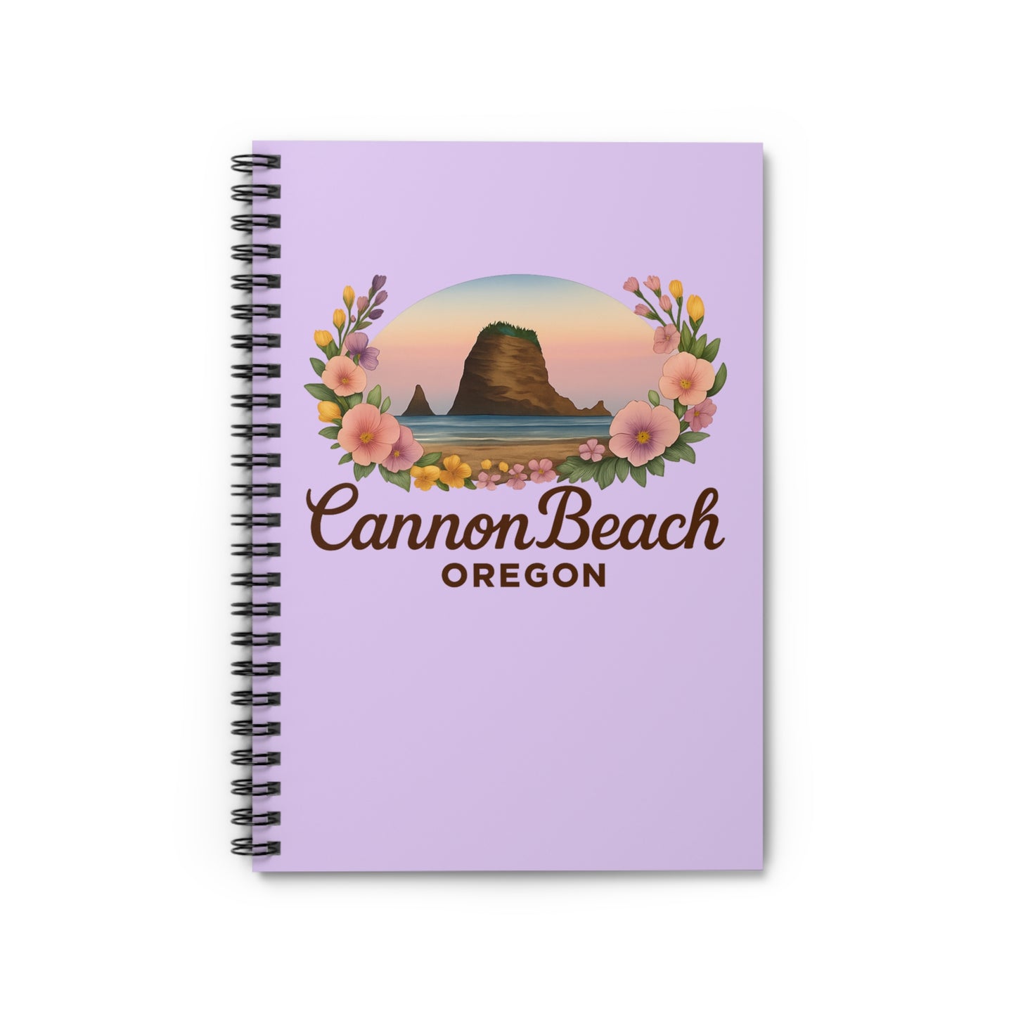 Cannon Beach Haystack Rock Spiral Notebook