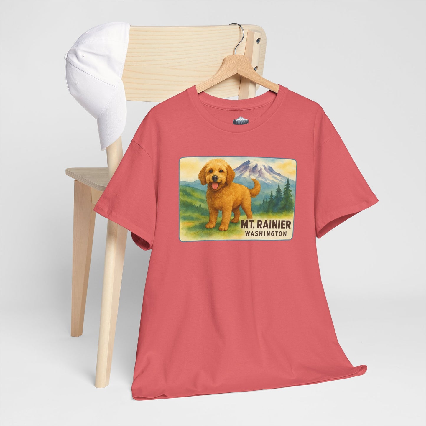 Mt. Rainier - Washington Golden Doodle T-Shirt