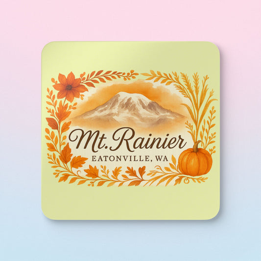 Mt. Rainier - Eatonville, WA Fall Harvest Coaster Set