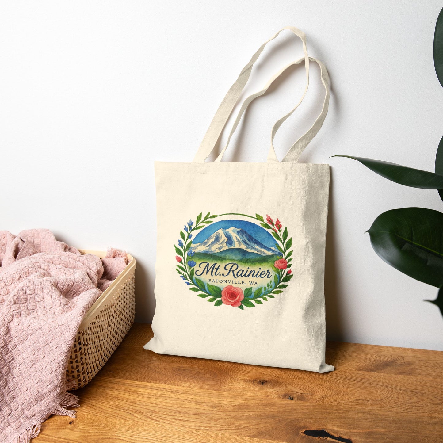 Mt. Rainier - Eatonville, WA Scenic Canvas Tote Bag