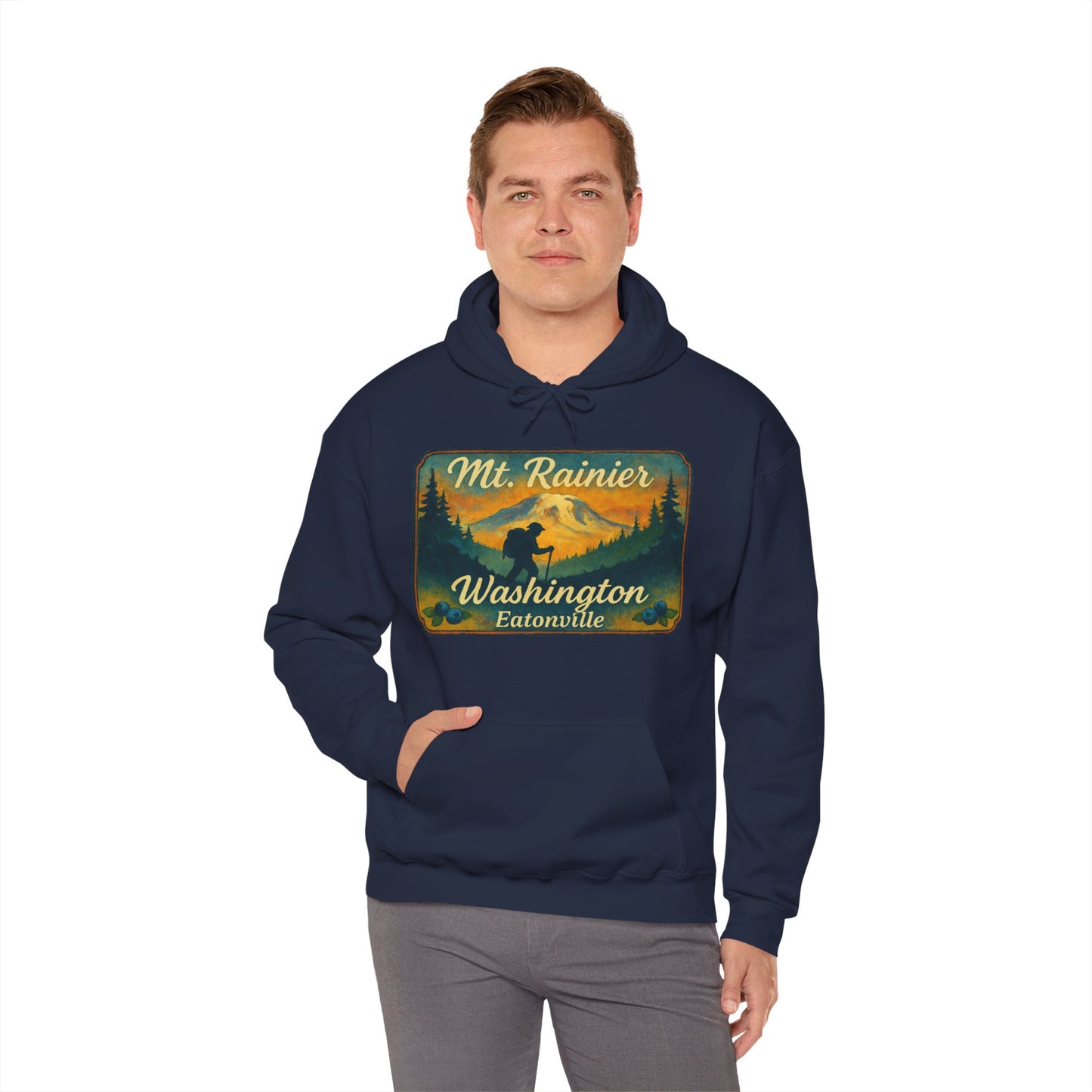 Mt. Rainier - Eatonville, WA Hiker Hoodie
