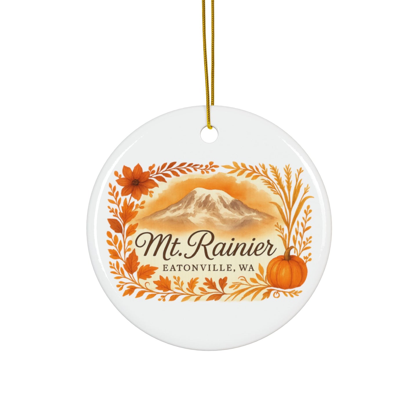 Mt. Rainier - Eatonville, WA Fall Harvest Ornament