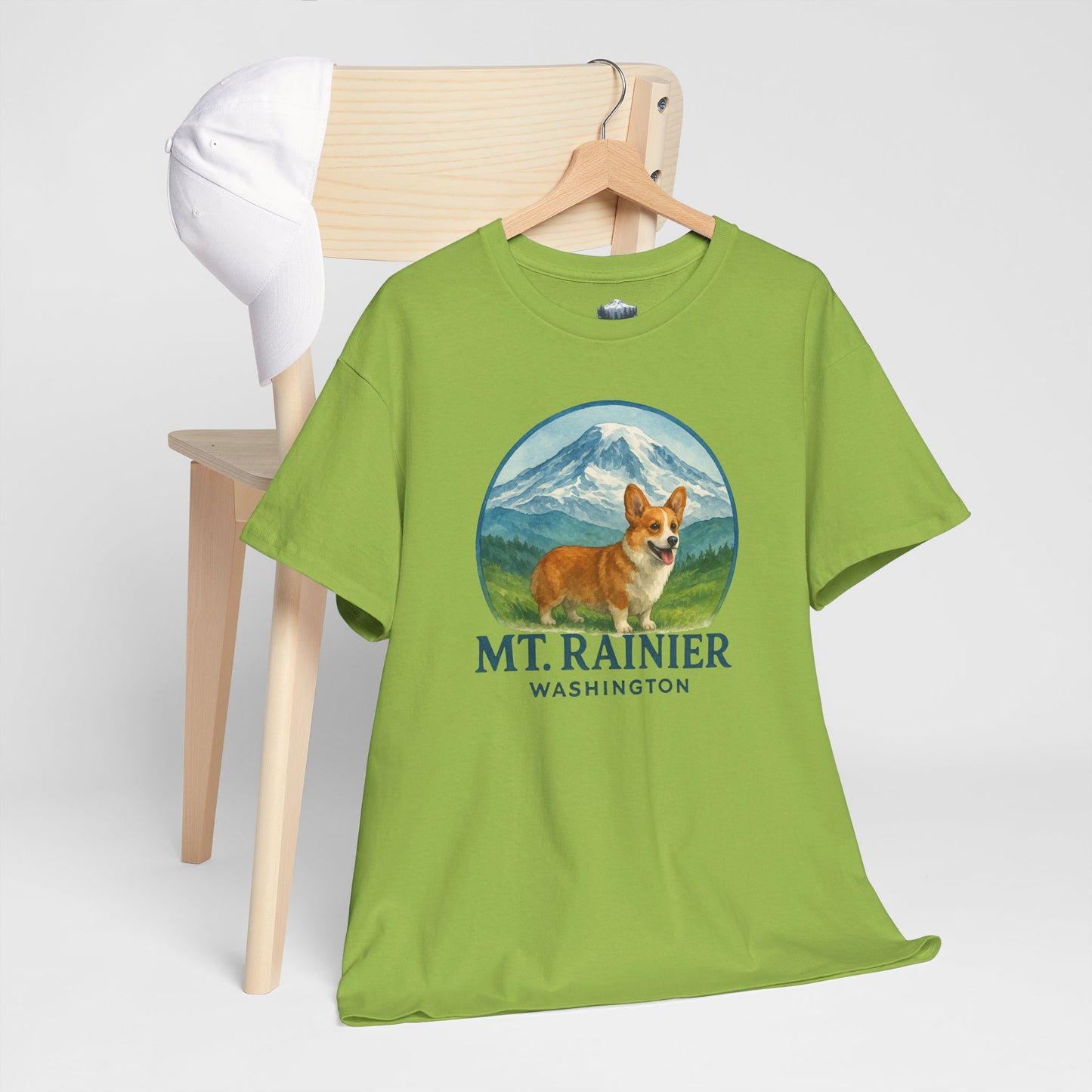 Mt. Rainier - Washington Corgi T-Shirt