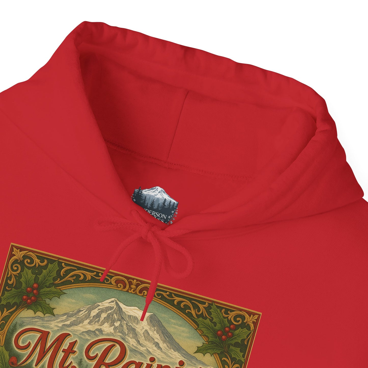Mt. Rainier - Eatonville, WA Victorian Christmas Hoodie