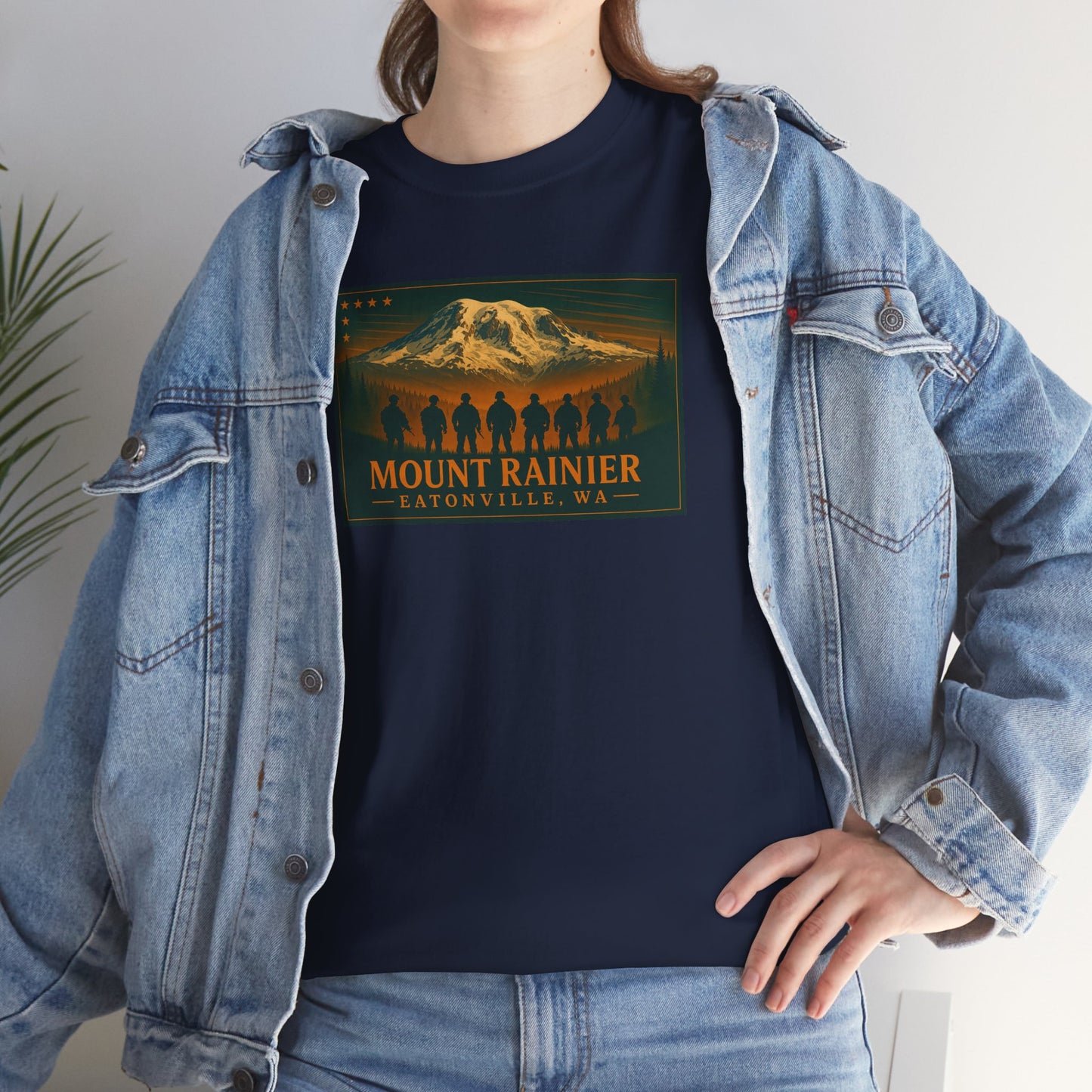 Mount Rainier - Eatonville, WA Military T-Shirt