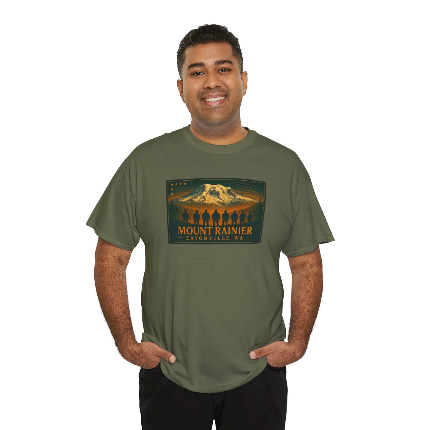 Mount Rainier - Eatonville, WA Military T-Shirt