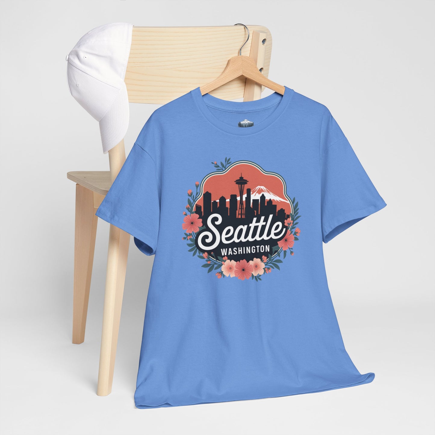 Foral Seattle City Skyline T-Shirt