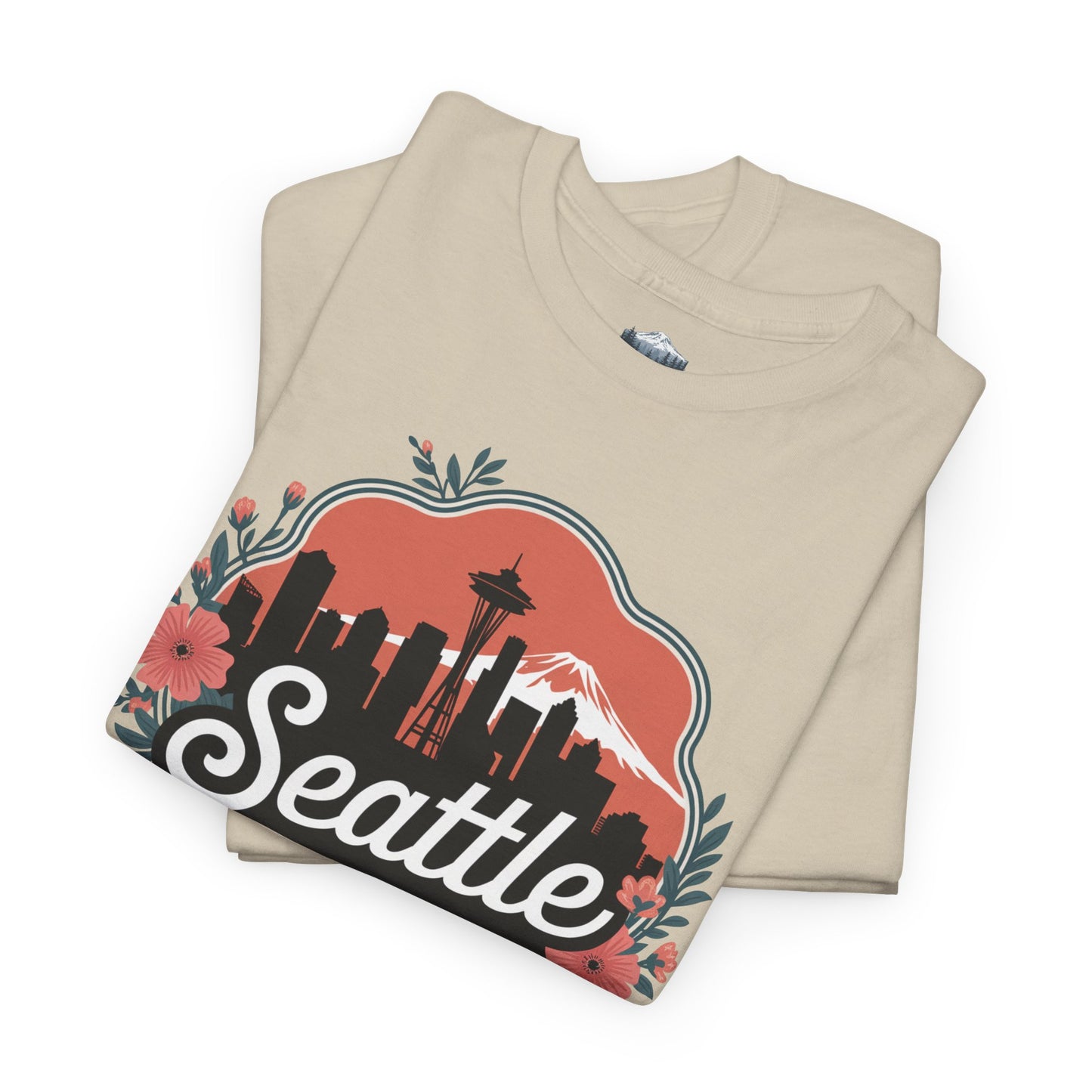 Foral Seattle City Skyline T-Shirt