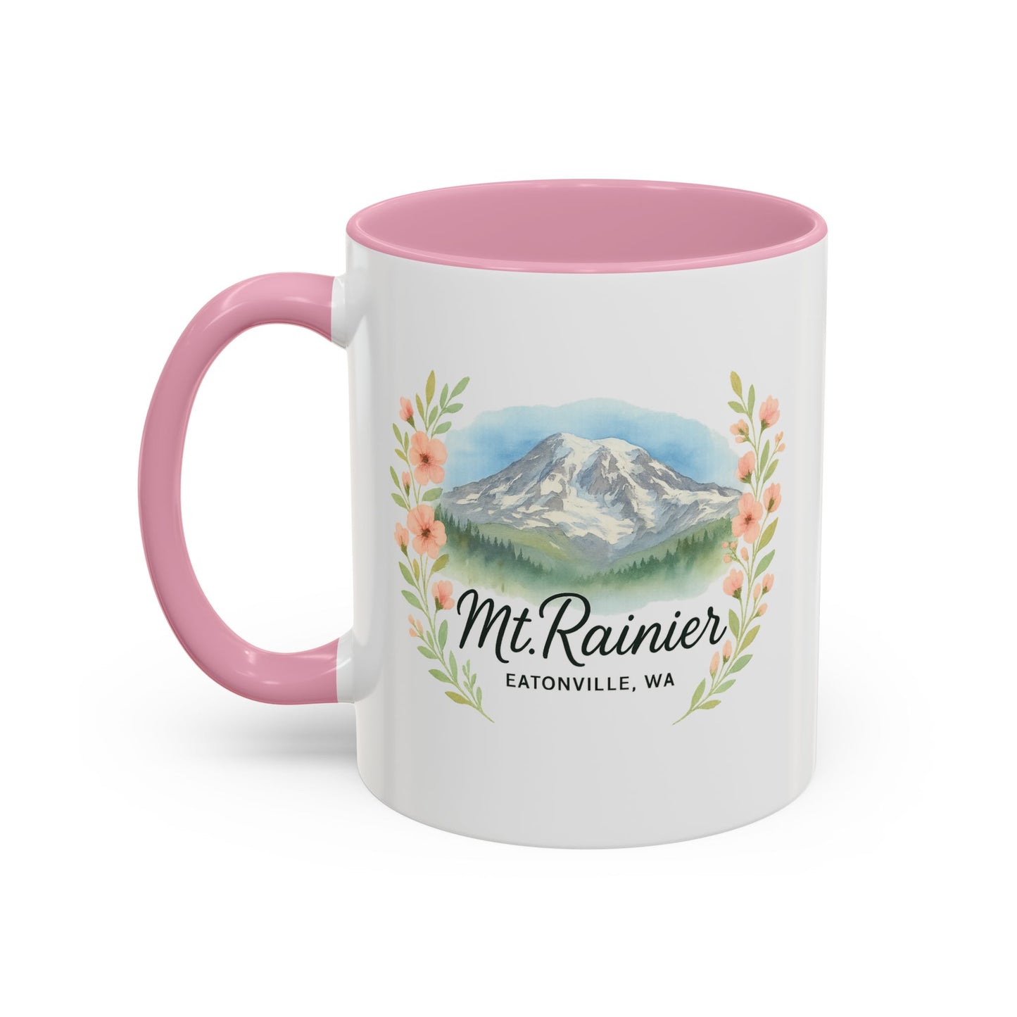 Mt. Rainier - Eatonville, WA Floral Mug