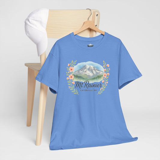 Mt. Rainier - Eatonville, WA Floral T-Shirt