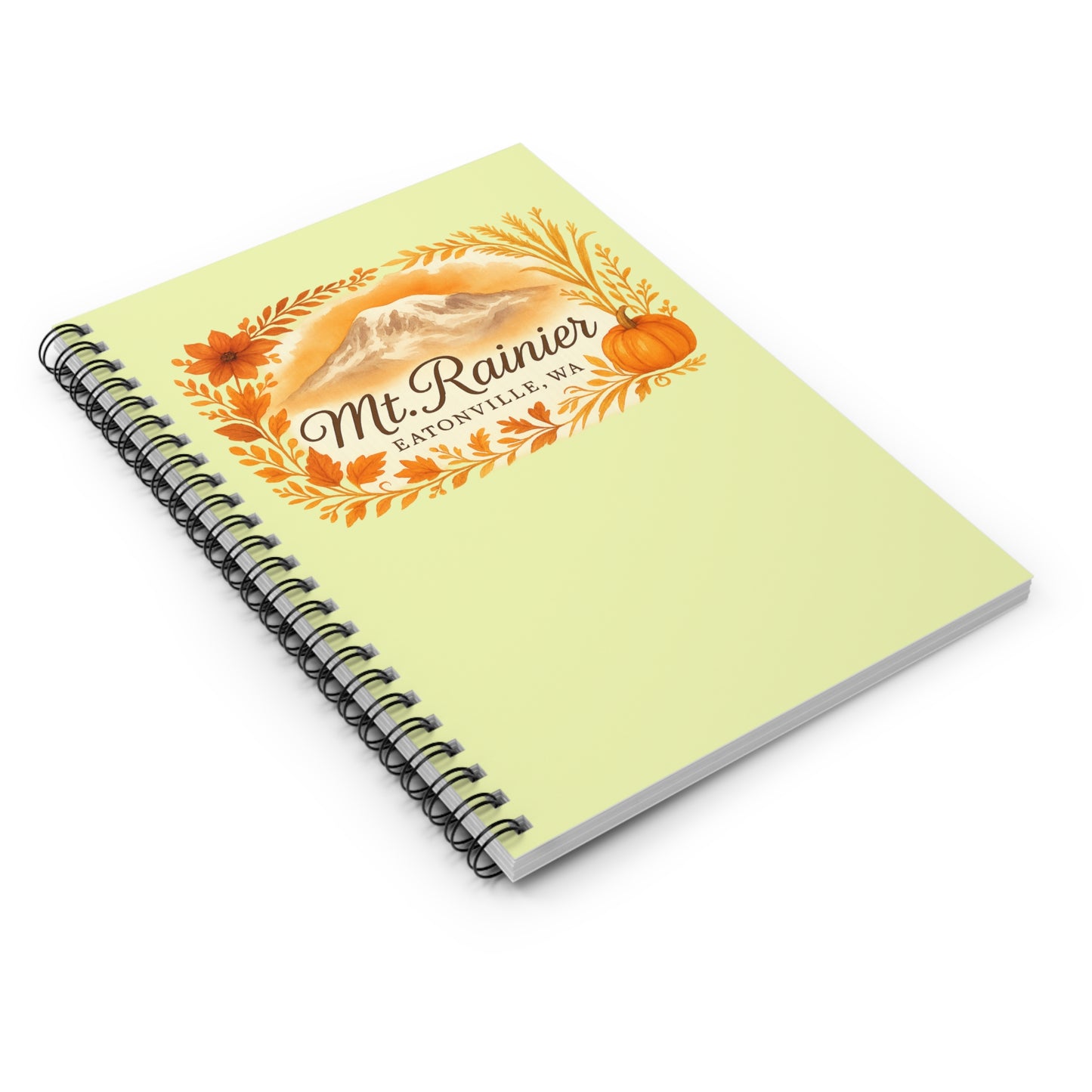 Mt. Rainier - Eatonville, WA Fall Harvest Spiral Notebook