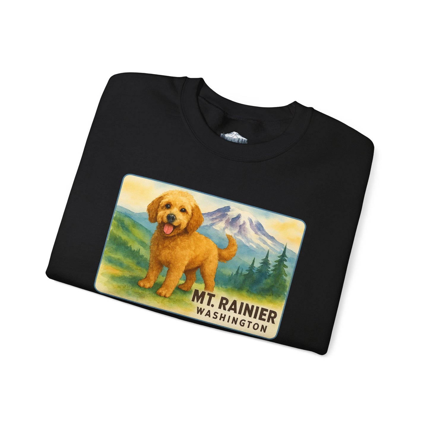 Mt. Rainier - Washington Golden Doodle Sweatshirt