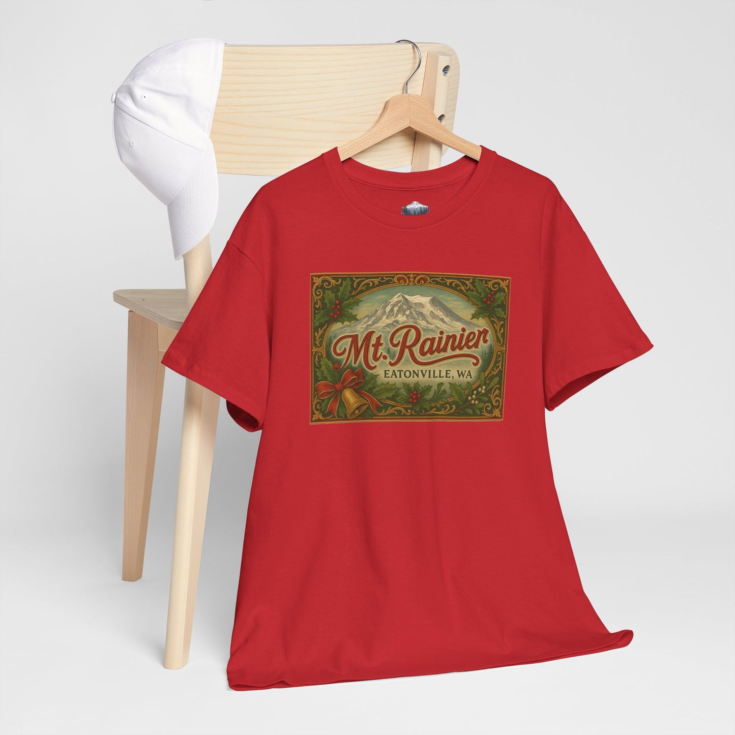 Mt. Rainier - Eatonville, WA Victorian Christmas T-Shirt