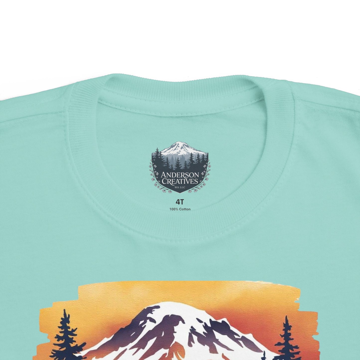 Mt. Rainier - Washington Sunset Toddler Tee
