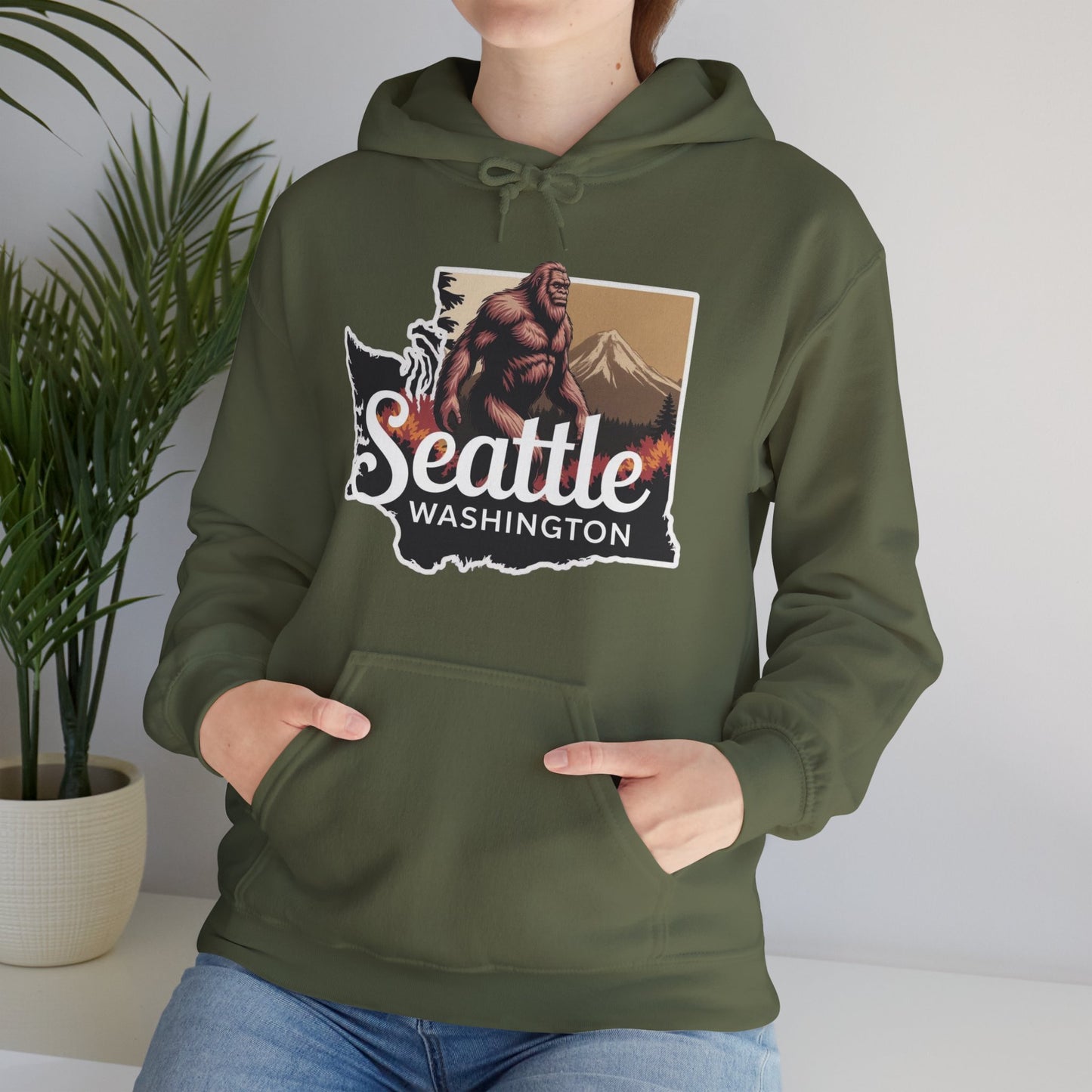 Bigfoot Seattle Washington Hoodie