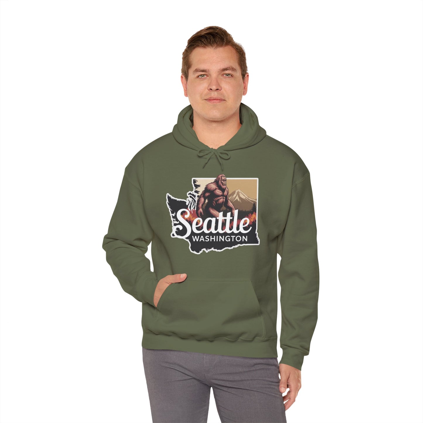 Bigfoot Seattle Washington Hoodie
