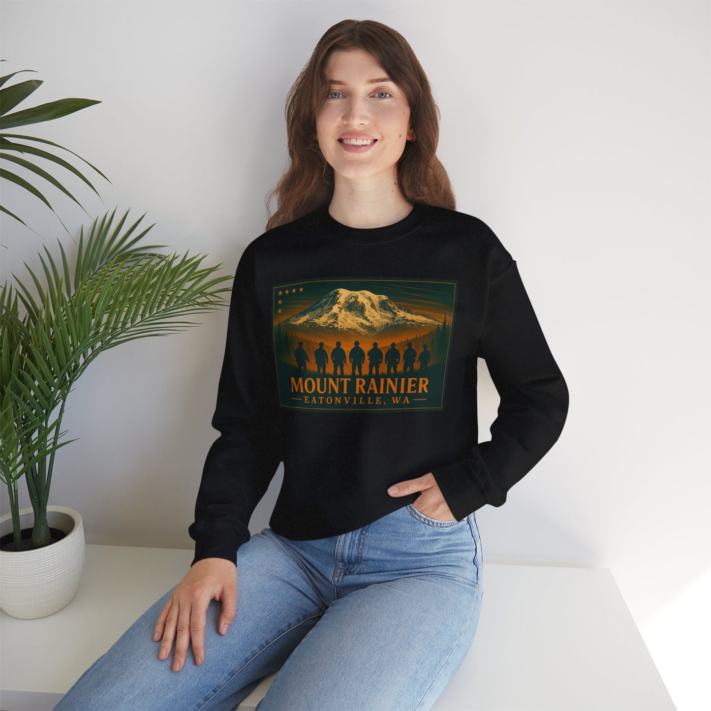 Mount Rainier - Eatonville, WA Military Sweatshirt
